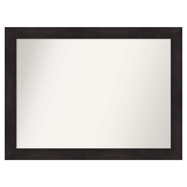 Amanti Art Furniture Espresso 47.75 in. x 35.75 in. Custom Non-Beveled Satin Recycled Polystyrene Bathroom Vanity Wall Mirror
