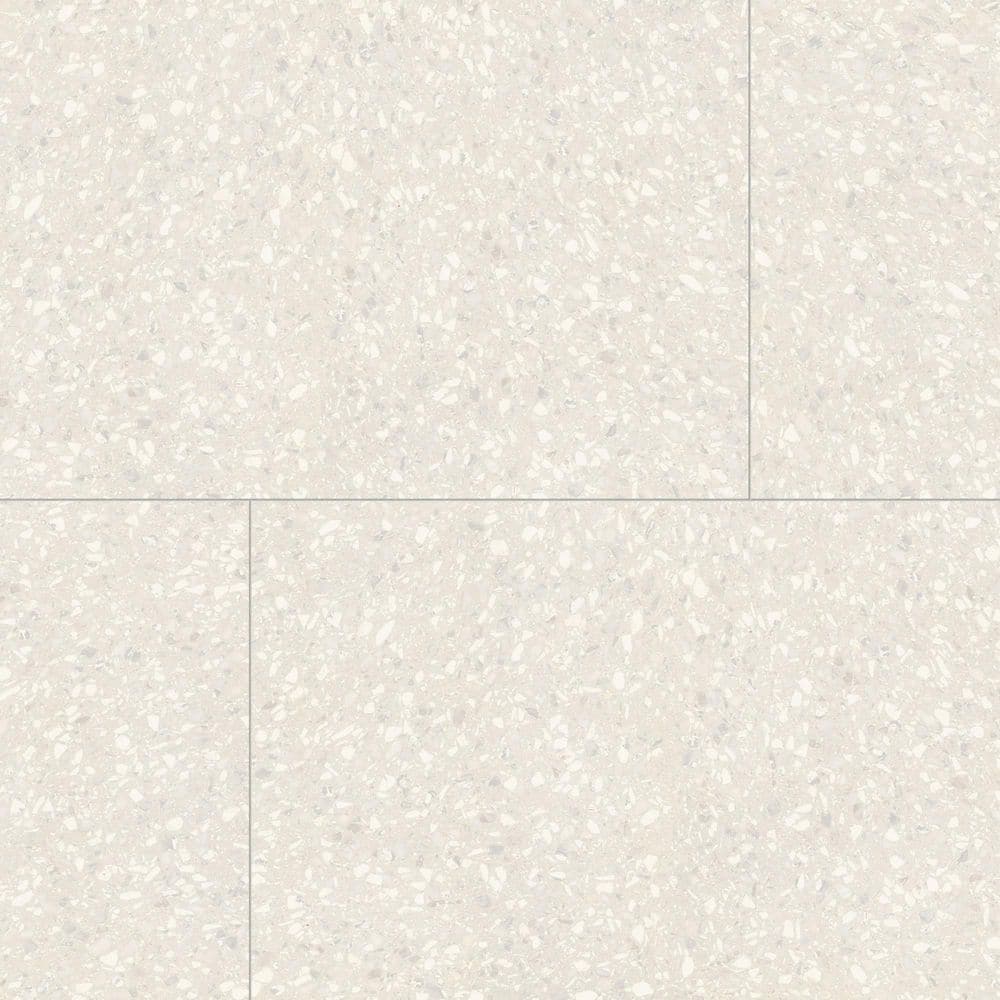 Terrazzo Americana Dove White 24 in. x 48 in. Matte Porcelain Large Format Floor, Wall Tile (2-Pieces, 16 sq. ft./Case) price history on PriceWatchPro
