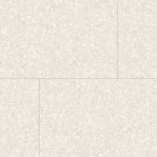 Terrazzo Americana Dove White 24 in. x 48 in. Matte Porcelain Large Format Floor, Wall Tile (2-Pieces, 16 sq. ft./Case)