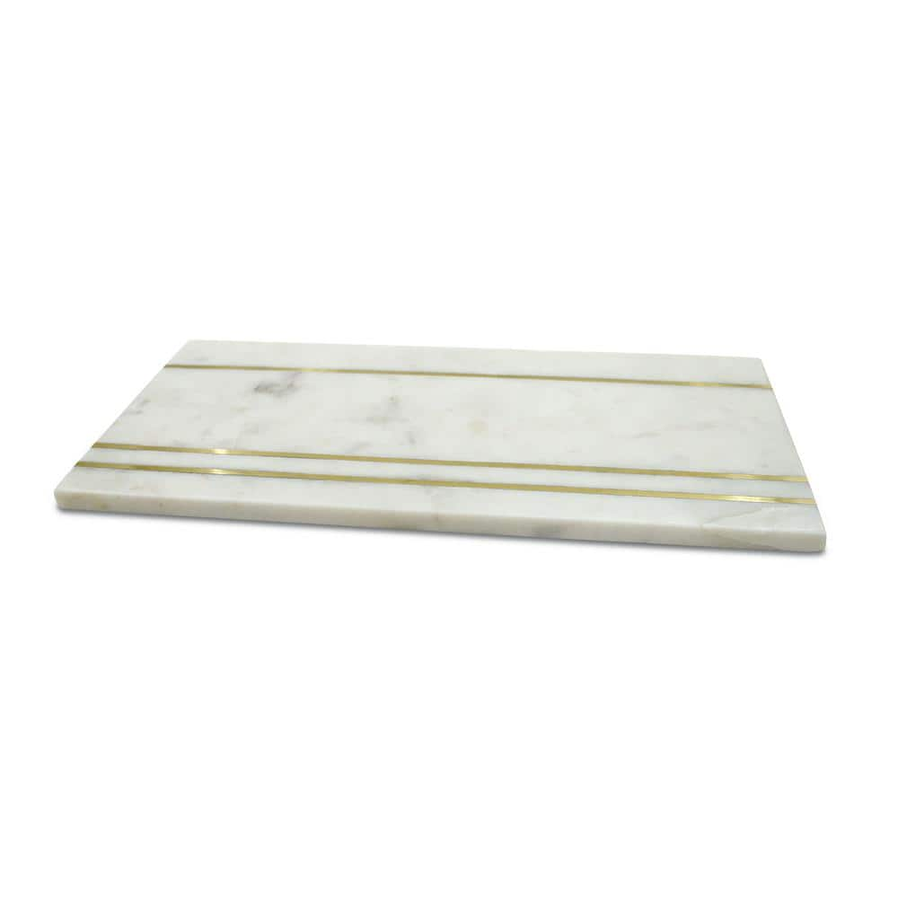 PORTOFINO HOME Natural Beige White Marble Handle 3 Piece Cheese