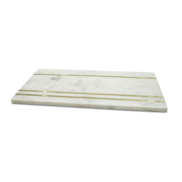 Marble Rectangular Double Griddle with Silicon Handle 20 inch