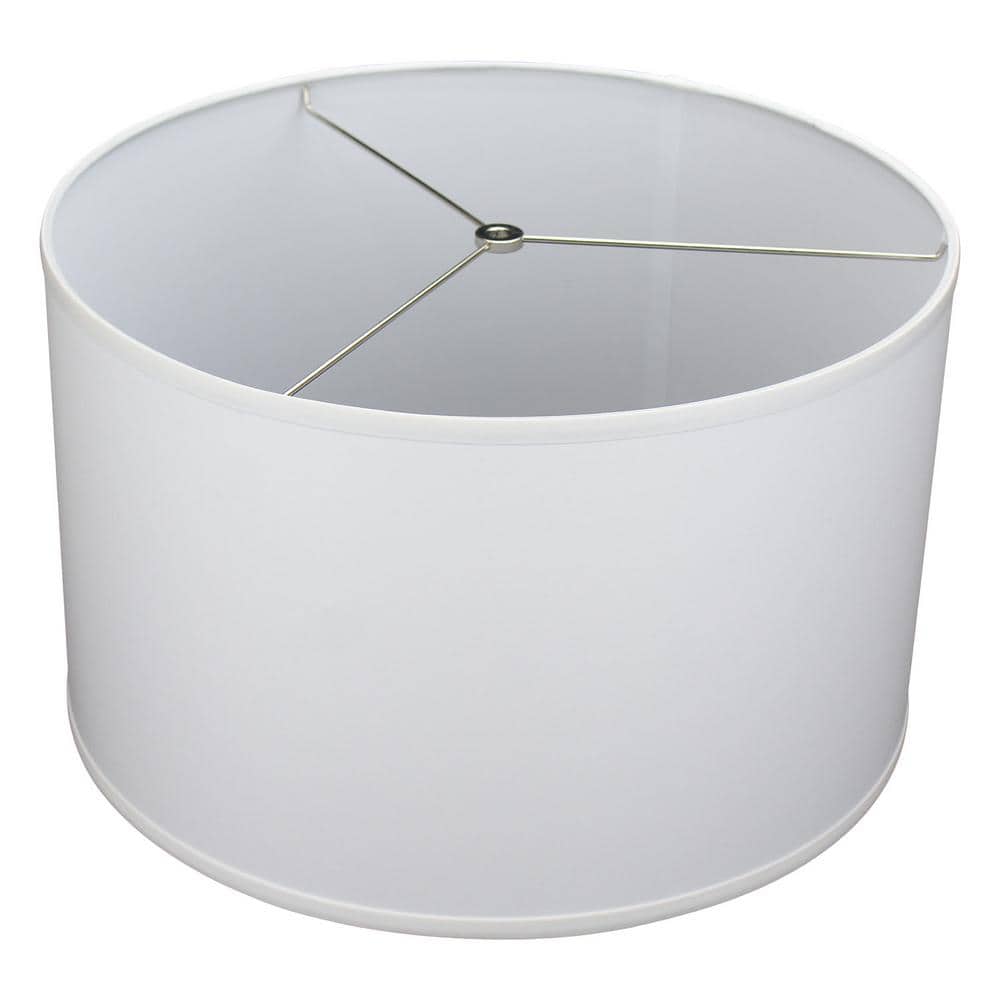Linen White Drum Lamp Shade 18, Drum Lamp Shade White Linen