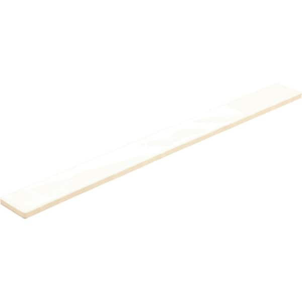 Daltile LuxeCraft White 2 in. x 20 in. Glazed Ceramic Wall