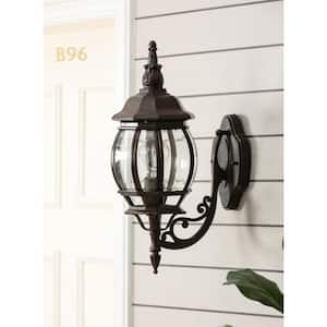 Aged Copper Aluminum Finish Metal Outdoor Wall Lantern Sconce Light
