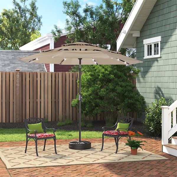 6 ft patio umbrella with lights