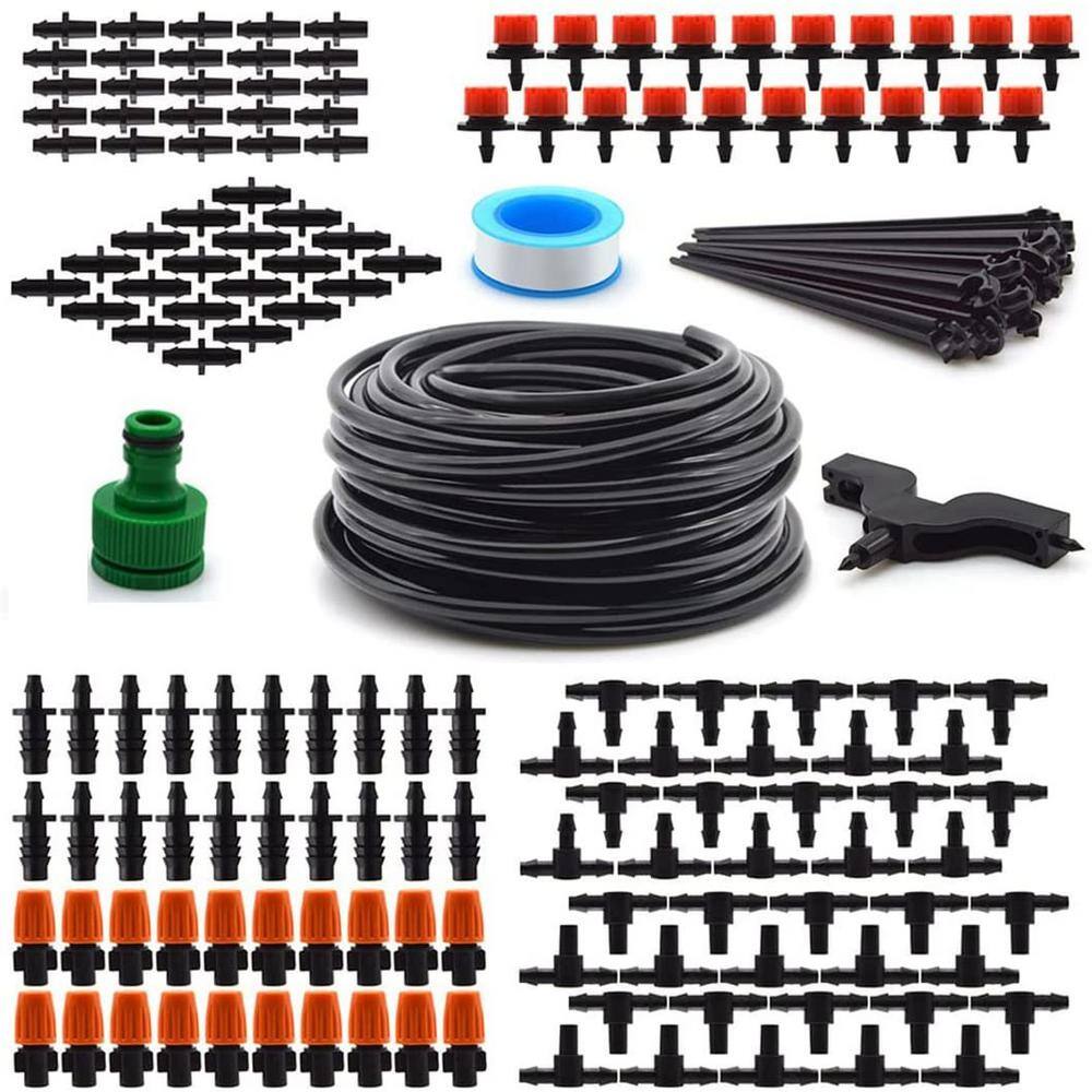 Garden Irrigation System, 1/4 Inch Blank Distribution Tube Watering Kit ...