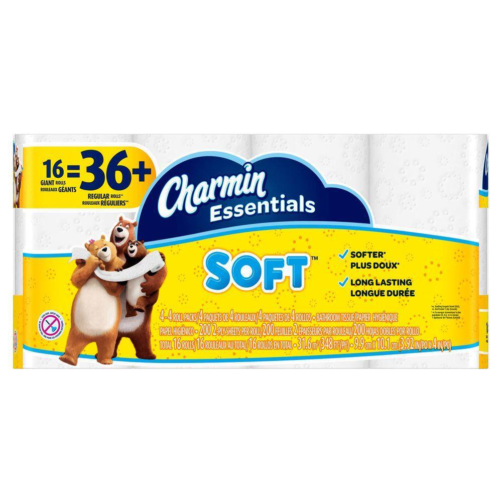 UPC 037000966081 product image for Charmin Essentials Soft Toilet Paper (16 Giant Rolls), White | upcitemdb.com