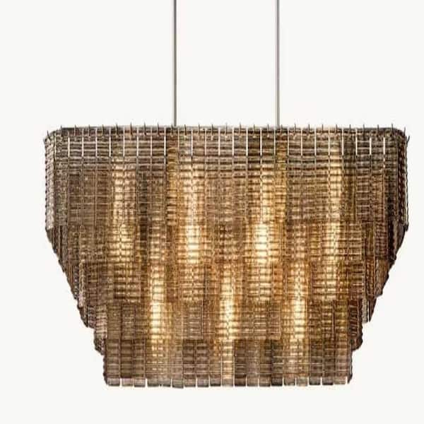 Modern Chandelier 59 in.11-Lights Black Chandelier for Dining Room, Living Room, Foyer, Bedroom