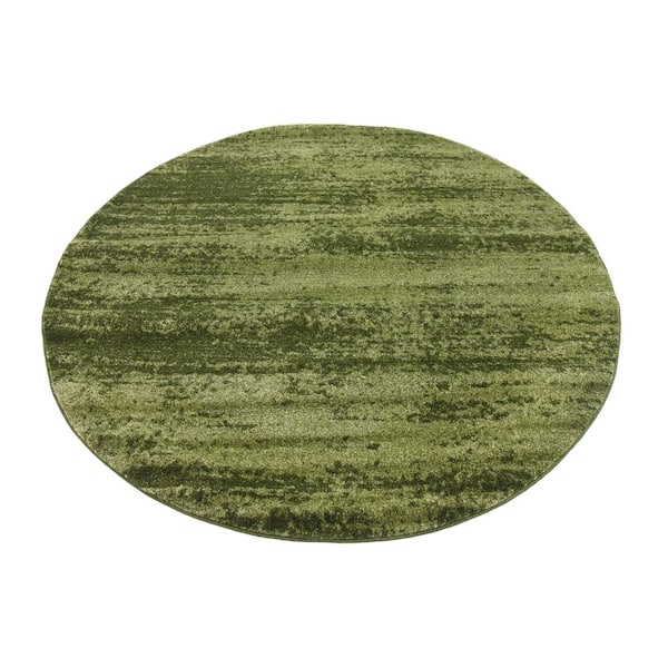 Unique Loom Del Mar Lucille Green 6' 0 x 6' 0 Round Rug 3132863