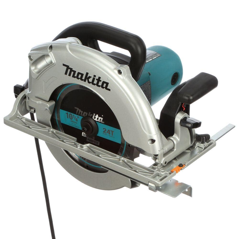 Makita 14 Amp 10-1/4 in. Corded Circular Saw with Electric Brake and 24T Carbide Blade -  5104