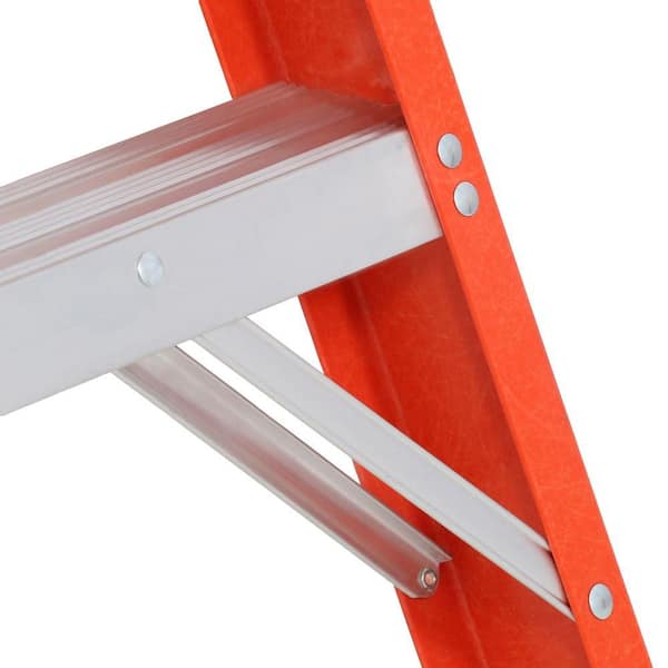 Details about   Werner Ladder Twin Step Fiberglass Versatile Non Slip Durable 300 lbs 2 ft. 