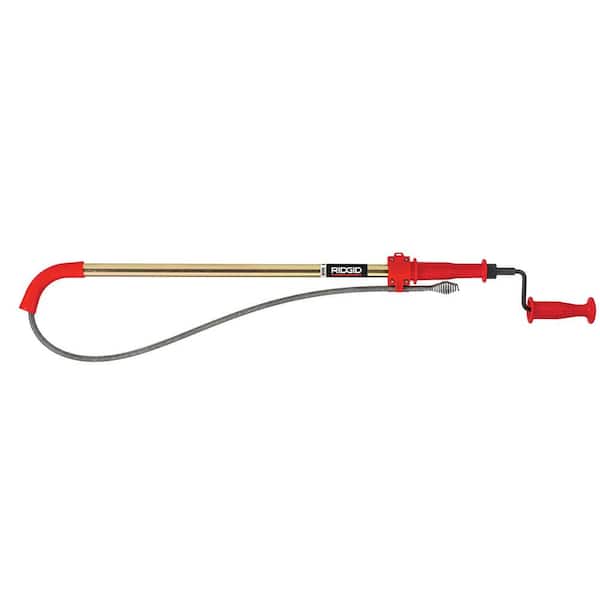 RIDGID K-6P Hybrid Toilet Snake Auger, Cable Extends to 6 ft. with Integrated Bulb Head (Manual or Cordless Drill Operated)