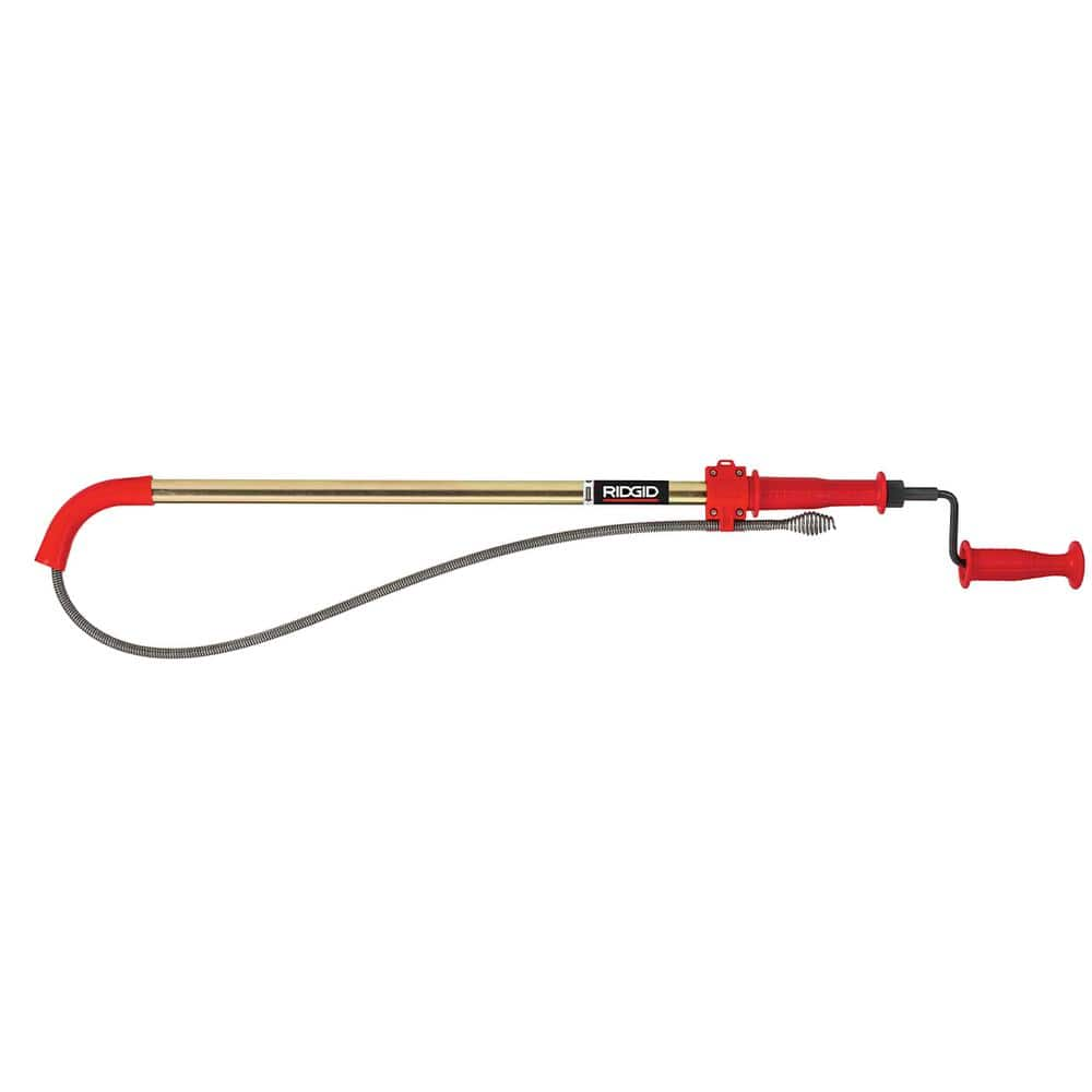 RIDGID 59797 K-6 Toilet Auger, 6-Foot Toilet Auger Snake with Bulb Head to  Clear Clogged Toilets 