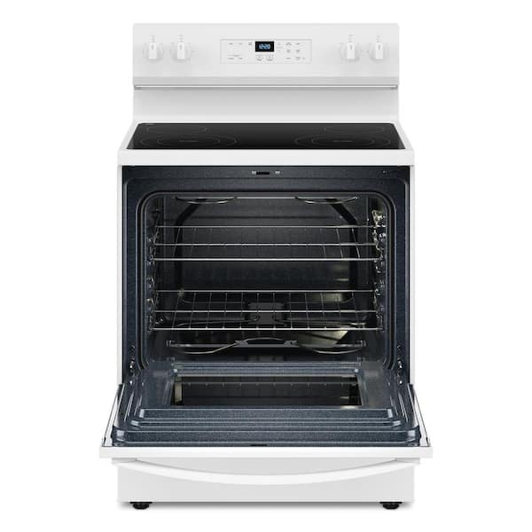 30 in. 4 Burner Element Freestanding Electric Range in White