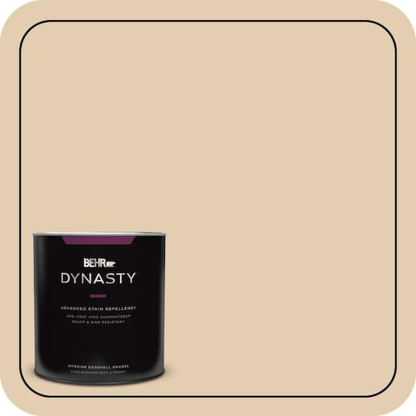 BEHR DYNASTY 1 qt. Home Decorators Collection #HDC-AC-09 Concord Buff Eggshell Enamel Interior Stain-Blocking Paint & Primer