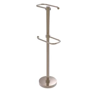 Free Standing Two Roll Toilet Tissue Stand in Antique Pewter