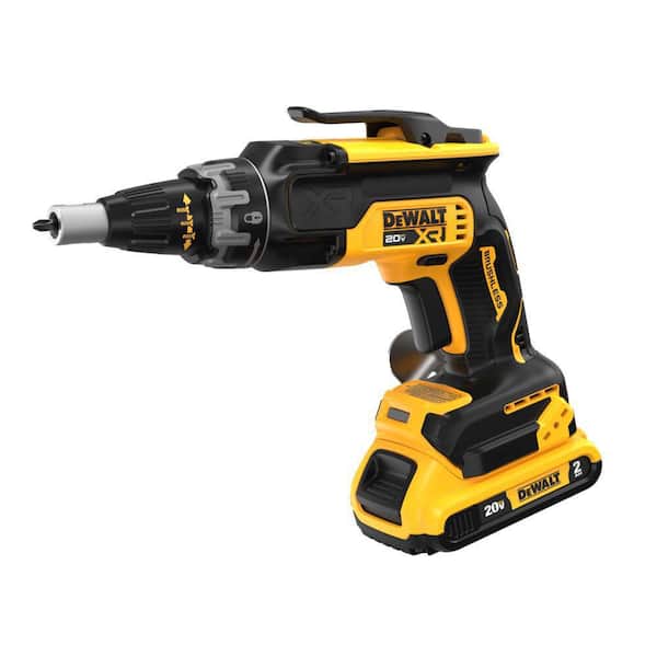 DEWALT 20V MAX Cordless Brushless Screw Gun Kit with (2) 2.0Ah Batteries, Charger and Tool Bag