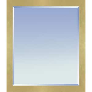 24 in. W x 20 in. H Wood Semplice Specchio Gold Framed Modern Rectangle Decorative Mirror