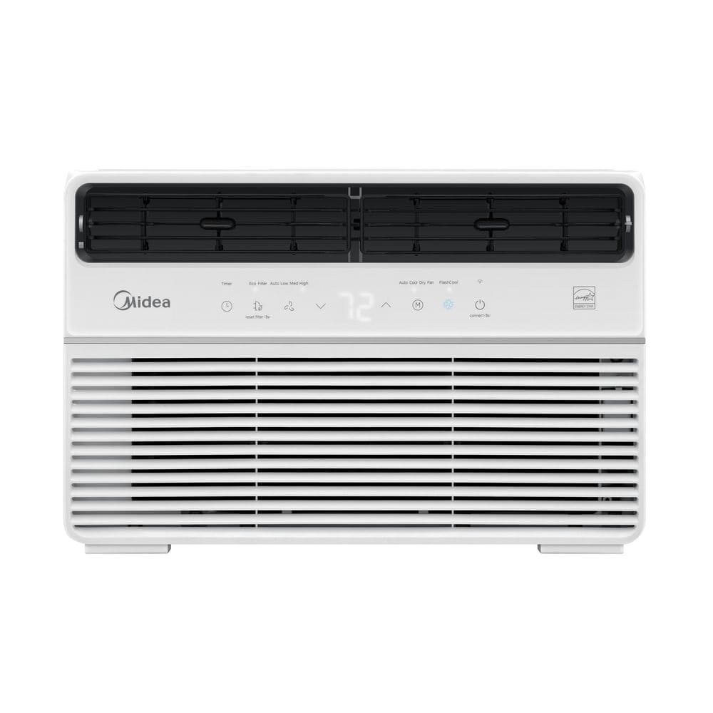 12,000 btu (doe) 115 volts window air conditioner cools 550sq. ft. with remote in white