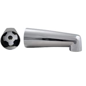 7 in. Extended Reach Wall Mount Tub Spout for Copper Pipe, Polished Chrome