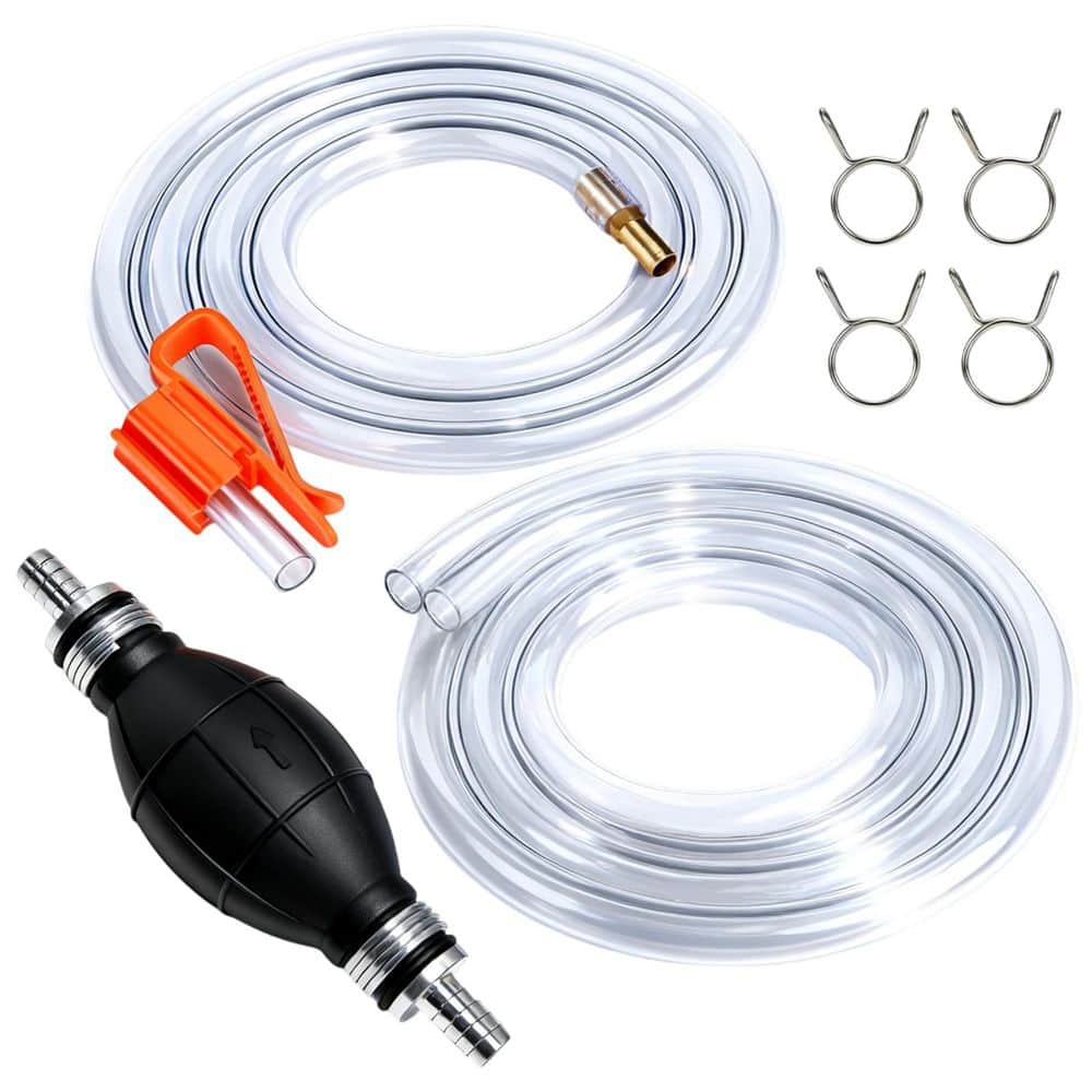 Premium PVC Hand Fuel Transfer Pump 2 pcs Efficient High-Flow Portable Siphon Hose for Gasoline Diesel Oil Water price history on PriceWatchPro