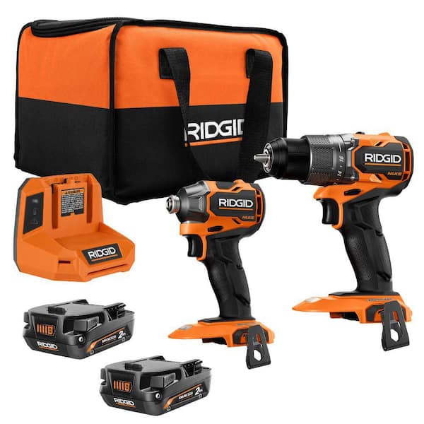 18V NUKE SubCompact Brushless Cordless 2-Tool Combo Kit with Drill/Driver, Impact Driver, (2) Batteries & Charger