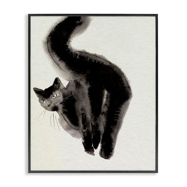 Stupell Industries Fun Black Cat Behind by Melissa Wang