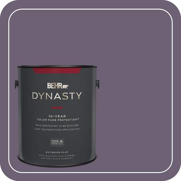 BEHR DYNASTY 1 gal. #ICC-109 Iris Petal Flat Exterior Stain-Blocking Paint & Primer