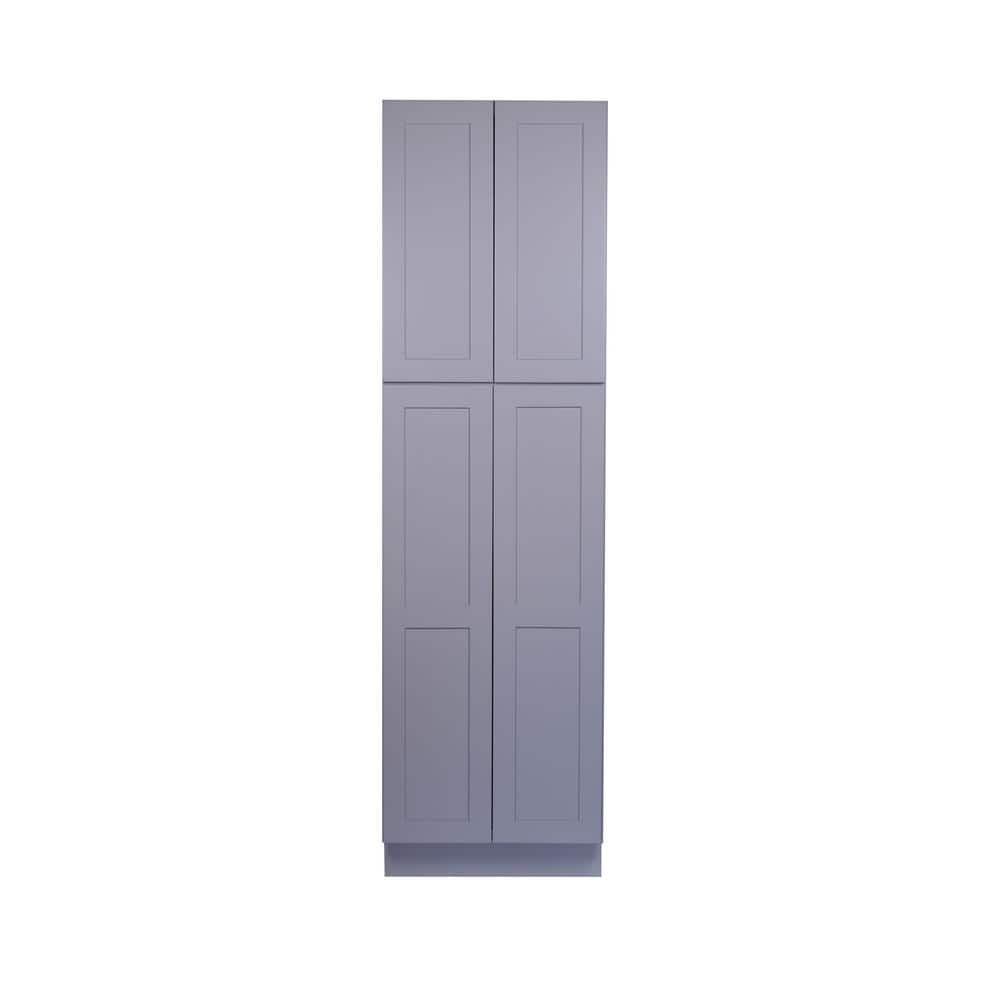 Bremen Bremen 30 in. W x 24 in. D x 90 in. H Gray Plywood