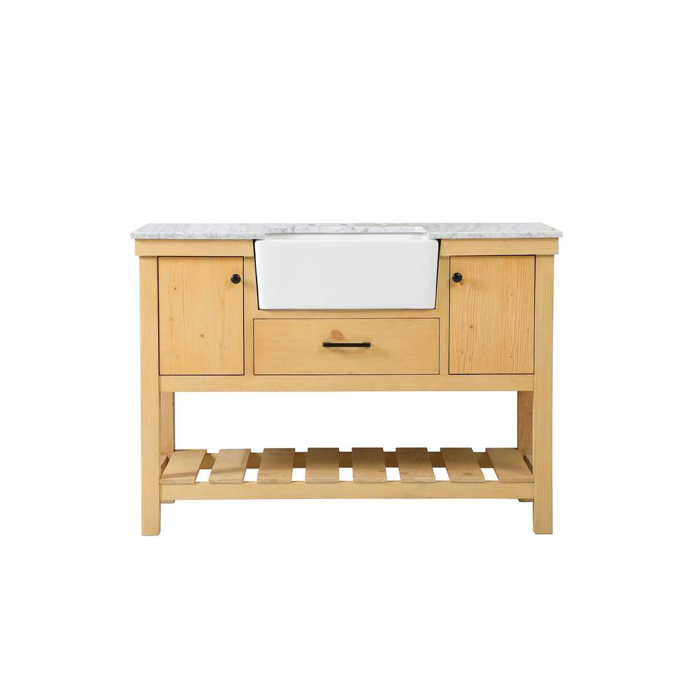 Timeless Home 48 in. W x 22 in. D x 34.13 in. H Single Bathroom Vanity Side