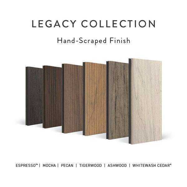 TimberTech Composite Legacy 1 in. x 6 in. x 1 ft. Grooved Mocha Composite Sample (Actual: 0.94 in. x 5.36 in. x 1 ft)