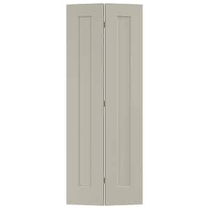 30 in. x 80 in. Madison Desert Sand Painted Smooth Molded Composite Closet Bi-fold Door