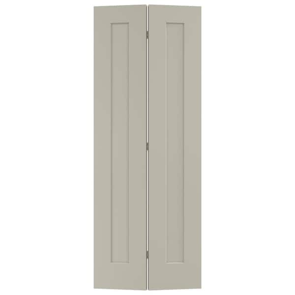 JELD-WEN 30 in. x 80 in. Madison Desert Sand Painted Smooth Molded Composite Closet Bi-fold Door