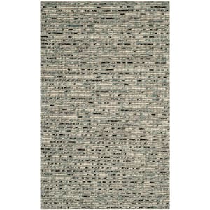 Bohemian Grey/Multi Doormat 2 ft. x 3 ft. Striped Area Rug