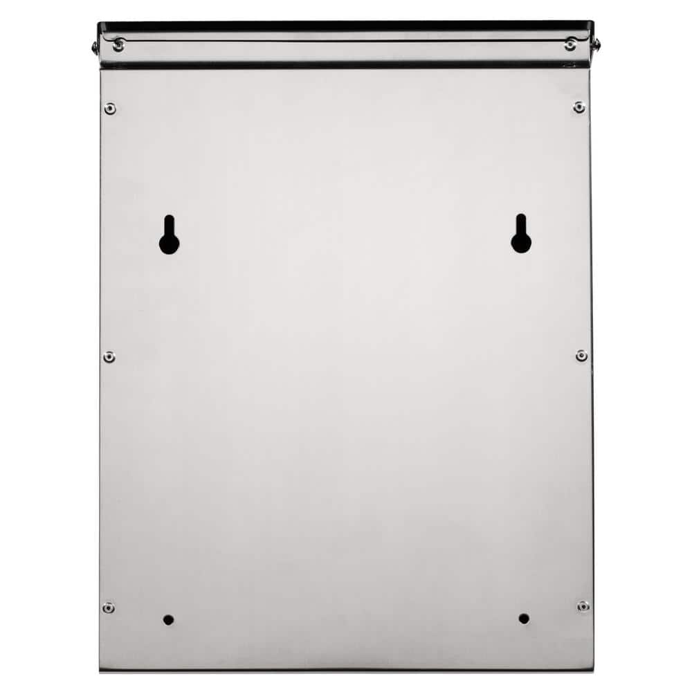 Stainless Steel Locking Wall Mount Mailbox with Cam Lock