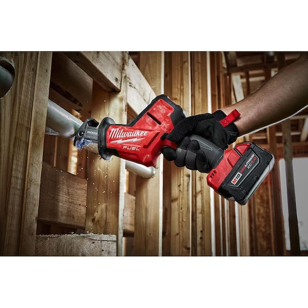 Milwaukee M18 FUEL 18V Lithium Ion Brushless Cordless HACKZALL Reciprocating Saw W M18 5.0 Ah Battery 2719 20 48 11 1850 The Home Depot