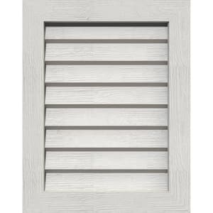 23" x 23" Rectangular Primed Rough Sawn Western Red Cedar Wood Gable Louver Vent Non-Functional