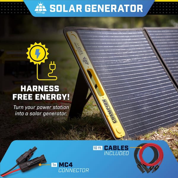Champion Power Equipment 120-Watt Portable Foldable Solar Panels
