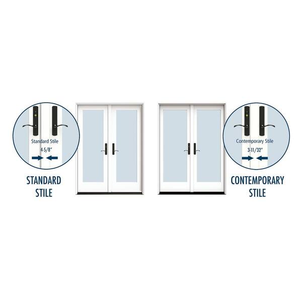 JELD-WEN 60 in. x 80 in. Left-Hand/Inswing 15 Lite Primed Steel Double  Prehung Patio Door with Brickmould THDJW238700007 - The Home Depot