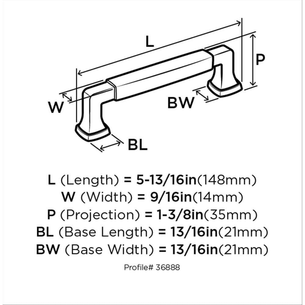 Satin Nickel 5-1/16 Inch Cabinet Drawer Pull