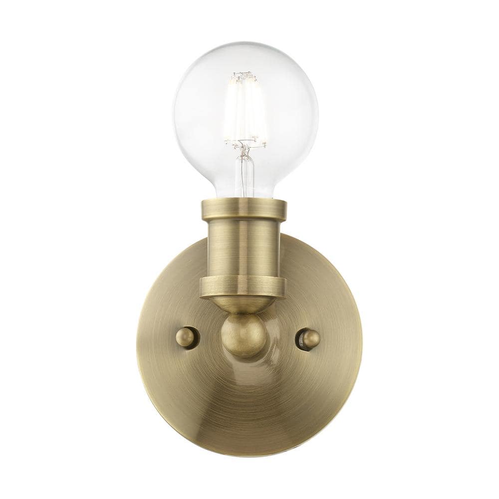 Lansdale Antique Brass Single-Light Vanity Sconce