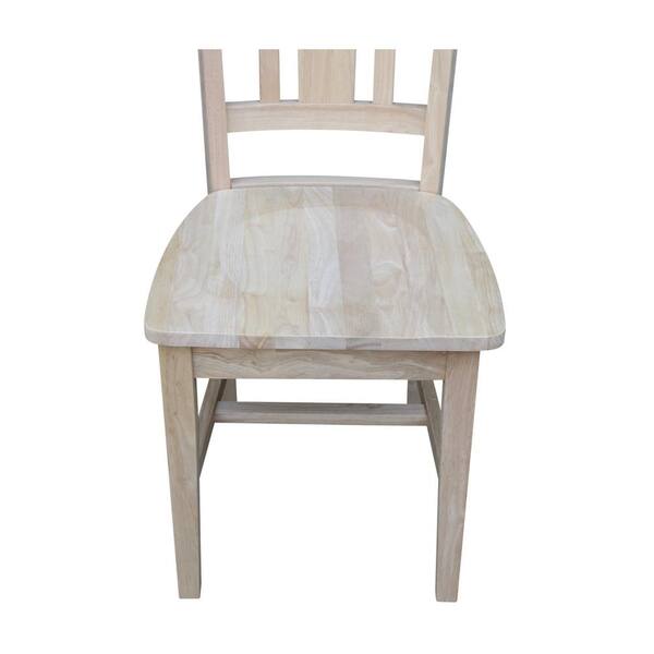 International Concepts San Remo, Unfinished Pine Dining Room Chairs