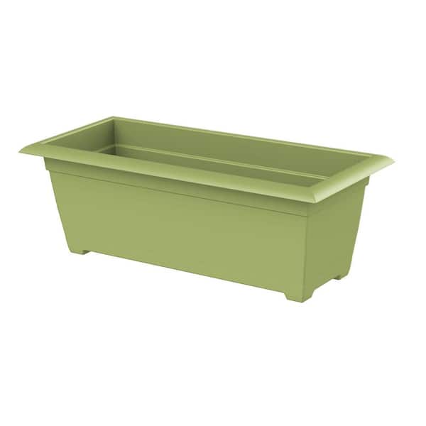 Bloem 9.30 in. x 26.80 in. Green Plastic Window Box