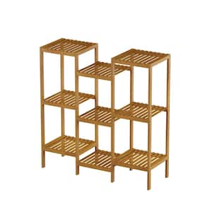 3-Tier Bamboo Shelving Unit (13 in. W x 40 in. H x 38 in. D)