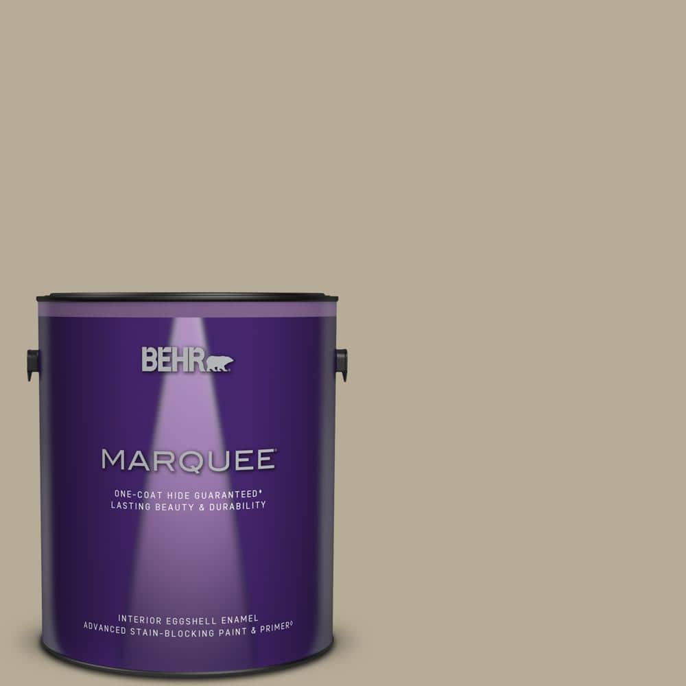 BEHR MARQUEE 1 gal. N3104 Desert Khaki OneCoat Hide Eggshell Enamel