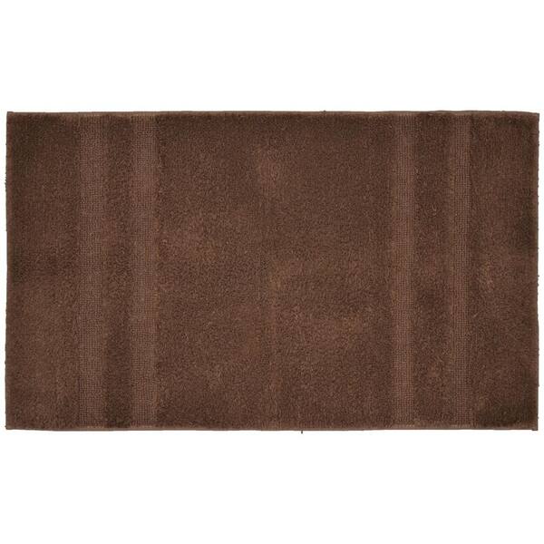 Garland Rug Majesty Cotton Chocolate 24 in. x 40 in. Washable Bathroom Accent Rug
