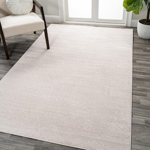 Haze Solid Low-Pile Ivory 10 ft. x 14 ft. Area Rug
