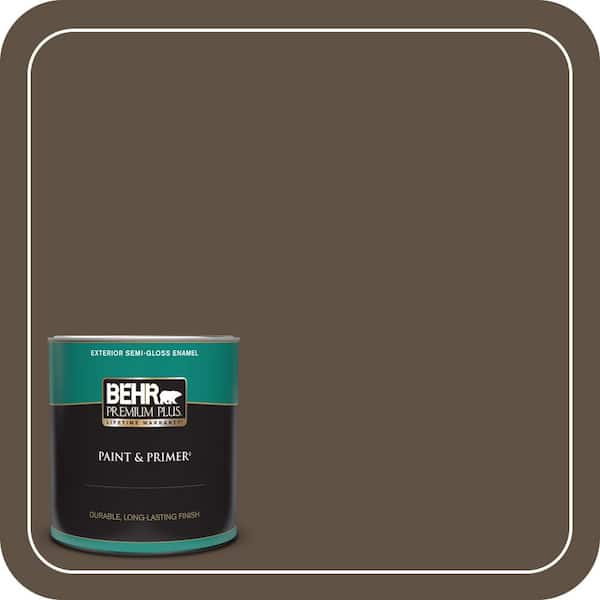 BEHR PREMIUM PLUS 1 qt. #S-H-720 Volcanic Island Semi-Gloss Enamel Exterior Paint & Primer