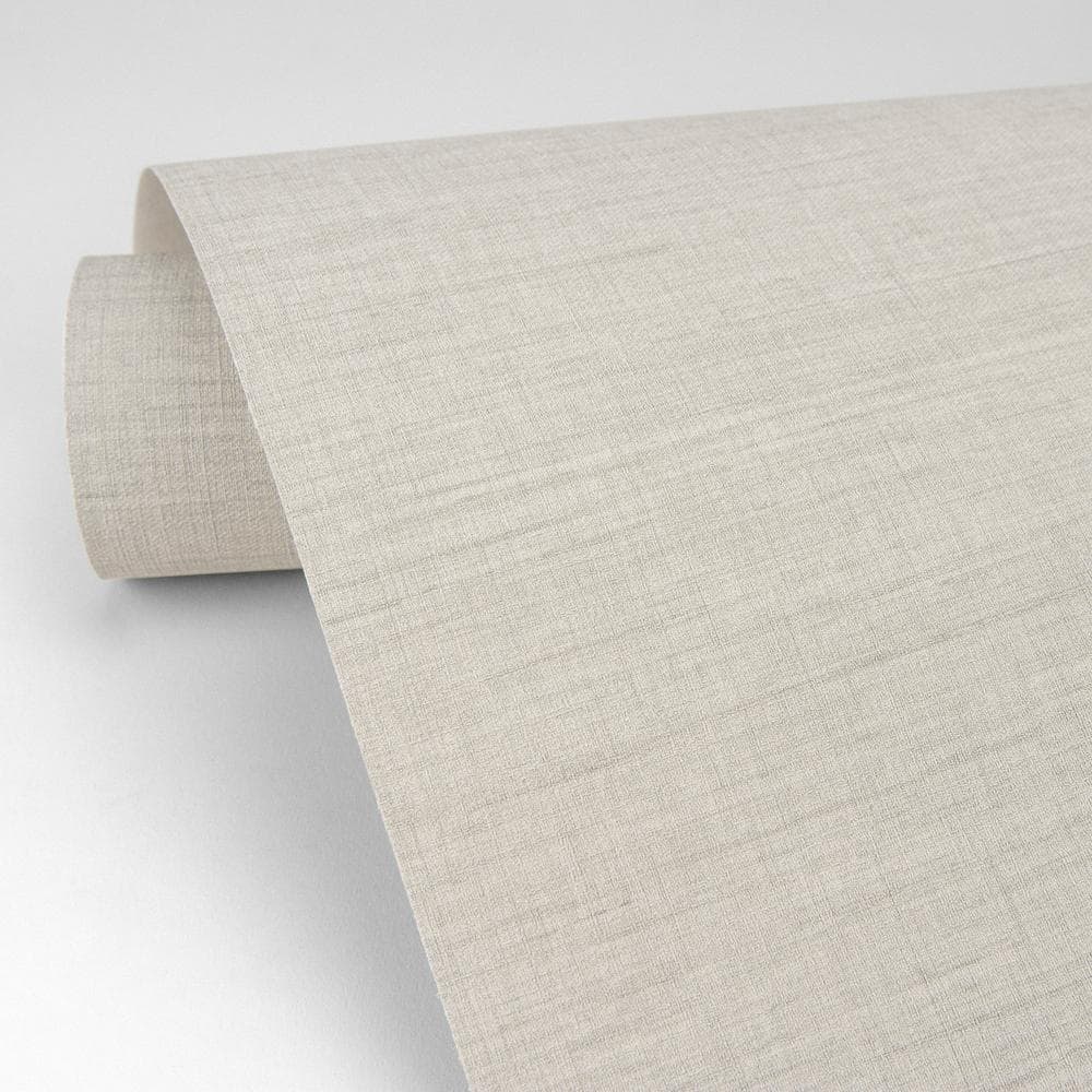 Essence Cream Linen Texture Non-Pasted Washable Wallpaper