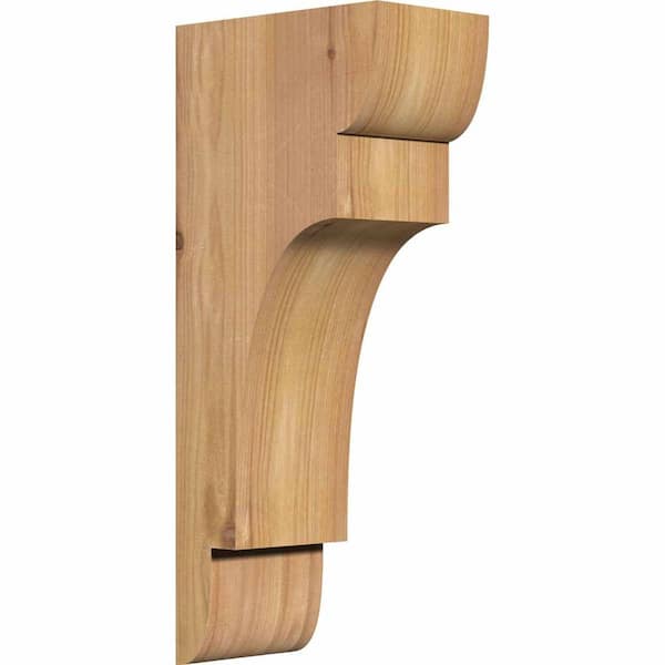 Ekena Millwork 3-1/2 in. x 6 in. x 14 in. Western Red Cedar New Brighton Smooth Corbel